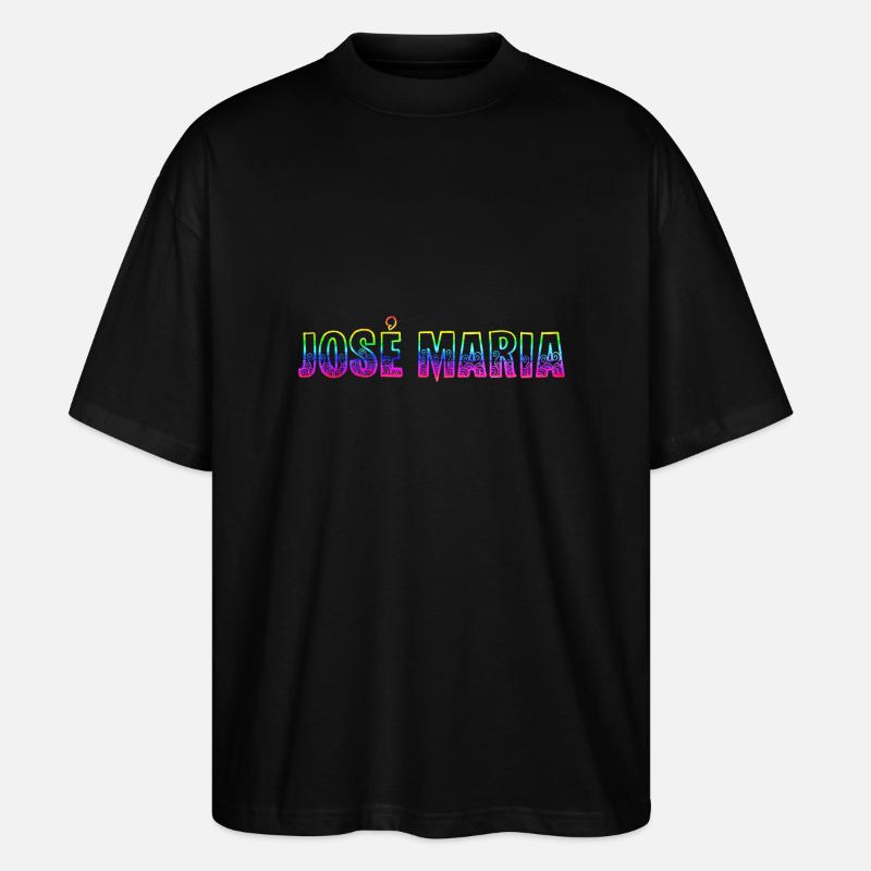 josé maria rs regenbogen - Stanley/Stella Oversized Unisex Bio T-Shirt Blaster 2.0 - Schwarz
