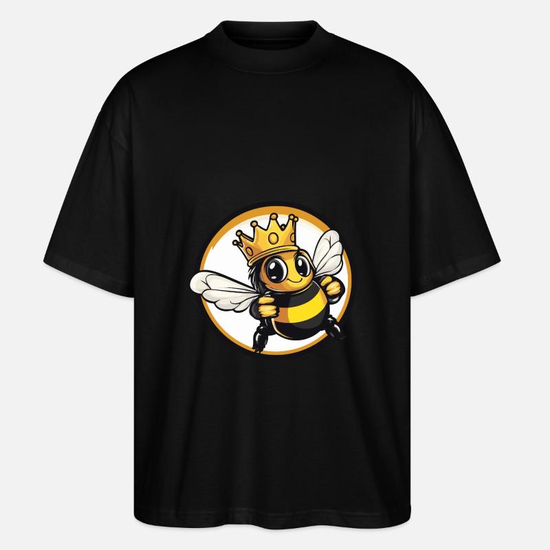 Biene Bier - Stanley/Stella Oversized Unisex Bio T-Shirt Blaster 2.0 - Schwarz