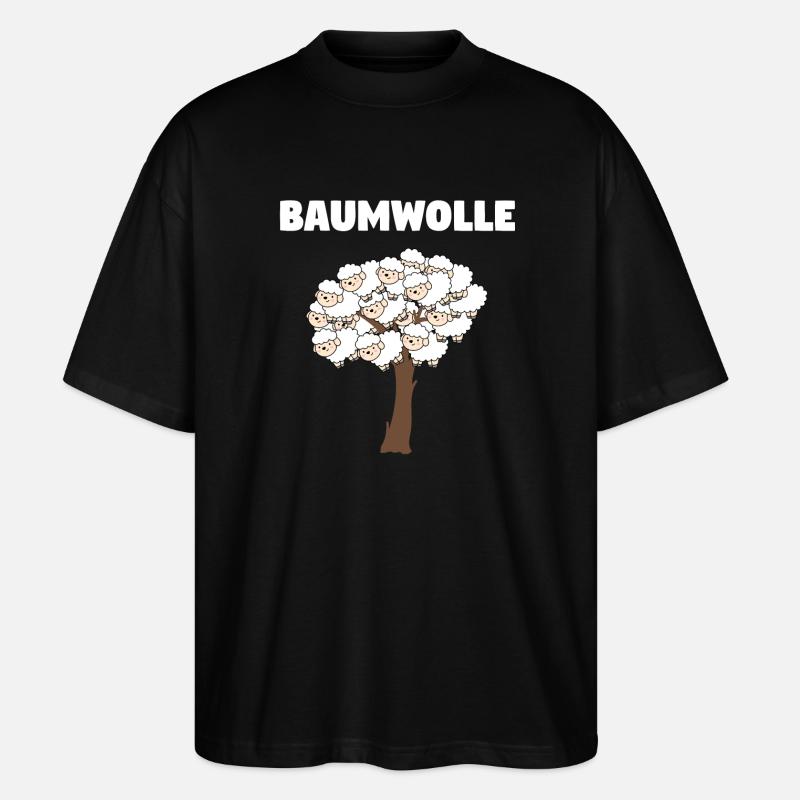 Coton - Mouton Design - T-shirt bio Blaster 2.0 coupe oversize Stanley/Stella Unisexe - noir