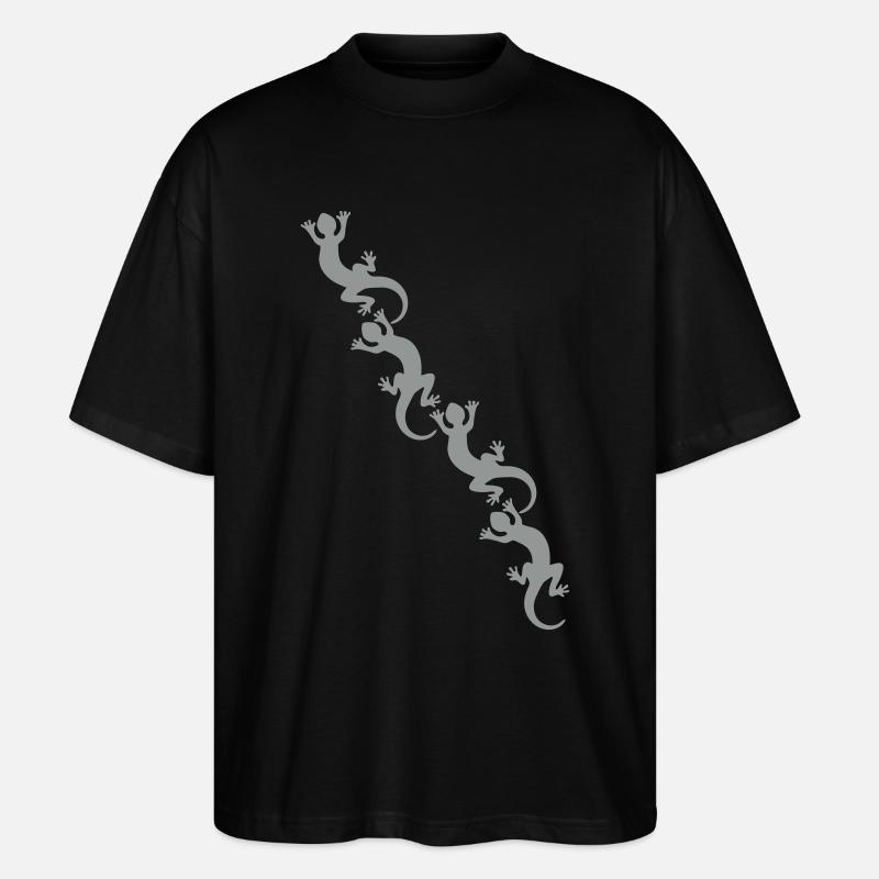 Lizards / Geckos / Echsen - Stanley/Stella Oversized Unisex Bio T-Shirt Blaster 2.0 - Schwarz