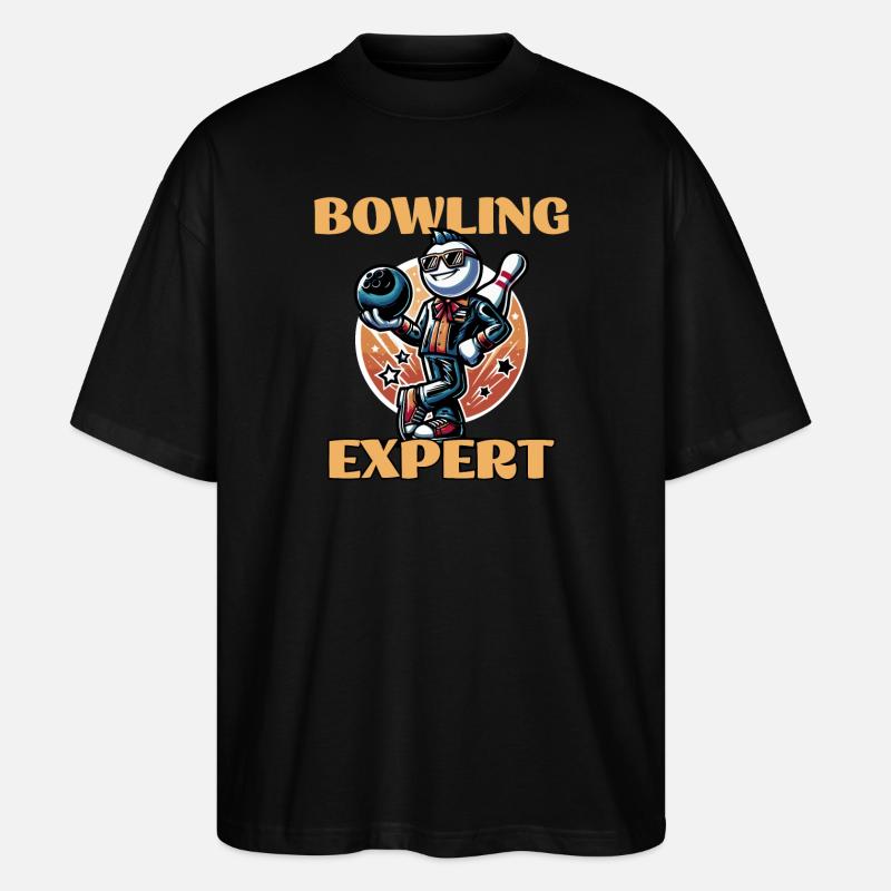 Bowling Expert - Stanley/Stella Oversized Unisex Bio T-Shirt Blaster 2.0 - Schwarz