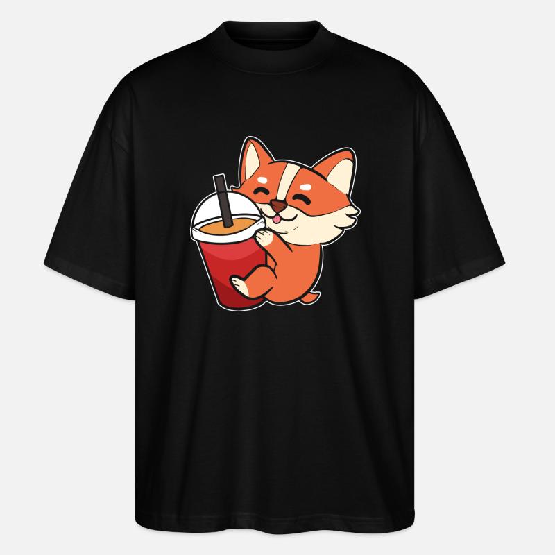 Corgi - Stanley/Stella Oversized Unisex Organic T-shirt Blaster 2.0 - black