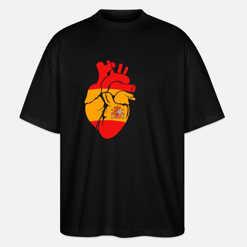 Spanien Spanisch - Stanley/Stella Oversized Unisex Bio T-Shirt Blaster 2.0 - Schwarz