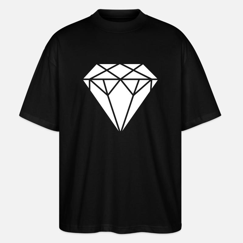 Diamant - Stanley/Stella Oversized Unisex Bio T-Shirt Blaster 2.0 - Schwarz