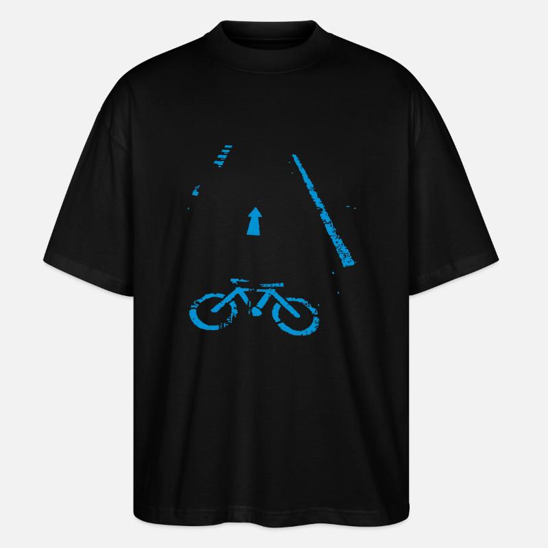 Bicycle - Stanley/Stella Oversized Unisex Bio T-Shirt Blaster 2.0 - Schwarz