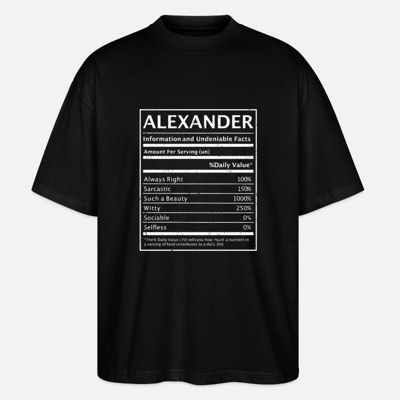 Nom Alexander Alexander Gift - T-shirt bio Blaster 2.0 coupe oversize Stanley/Stella Unisexe - noir