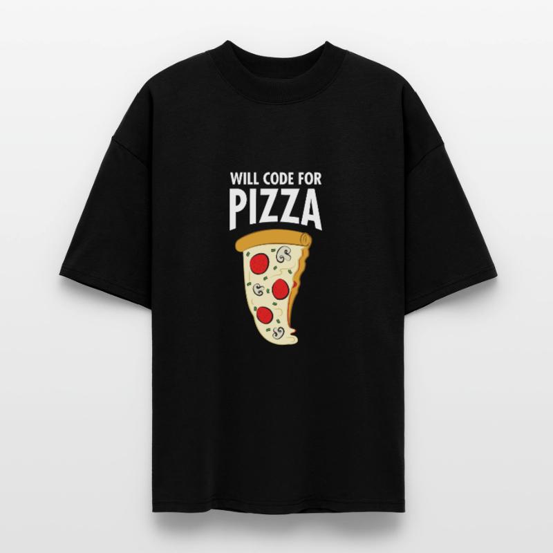 Will Code For Pizza - Funny Programmer Slogan T-shirt bio Blaster 2.0 coupe oversize Stanley/Stella Unisexe