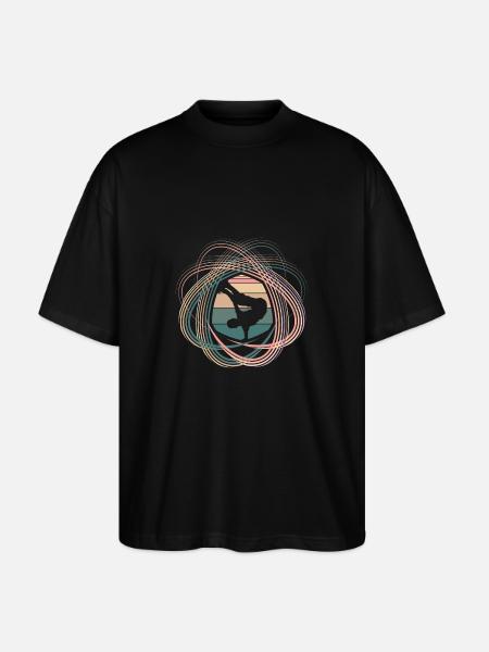 Breakdance - T-shirt bio Blaster 2.0 coupe oversize Stanley/Stella Unisexe - noir