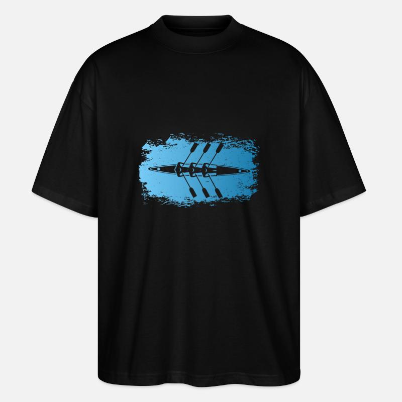 Rudern - Stanley/Stella Oversized Unisex Bio T-Shirt Blaster 2.0 - Schwarz