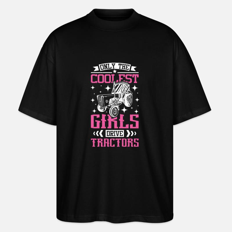Tracteur Filles - T-shirt bio Blaster 2.0 coupe oversize Stanley/Stella Unisexe - noir