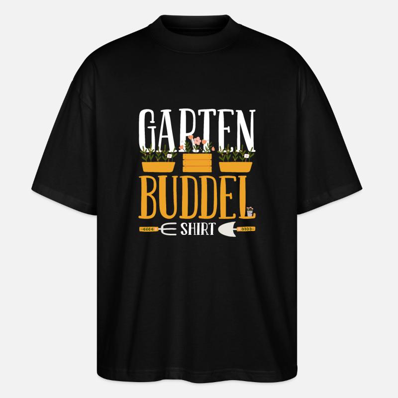 Offizielles Garten Buddelshirt - Stanley/Stella Oversized Unisex Bio T-Shirt Blaster 2.0 - Schwarz