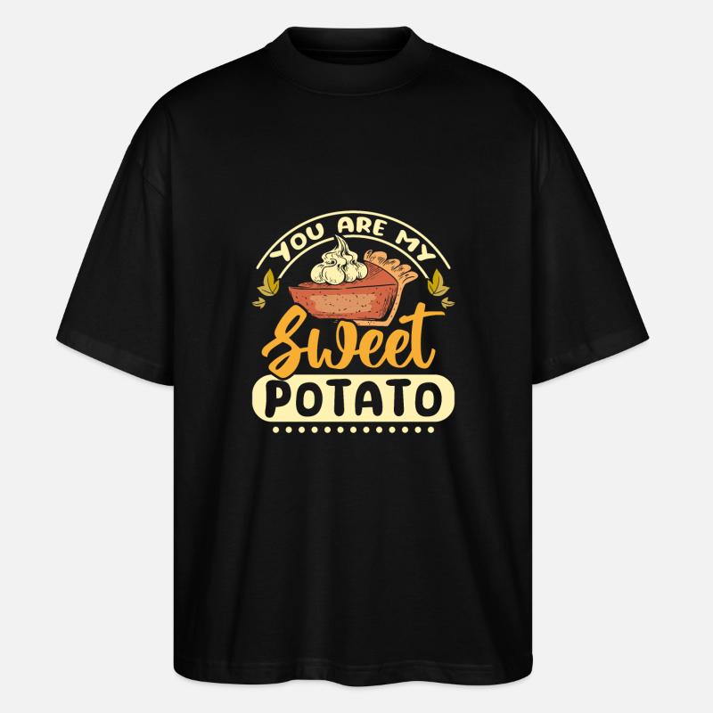 Tu es ma patate douce - T-shirt bio Blaster 2.0 coupe oversize Stanley/Stella Unisexe - noir