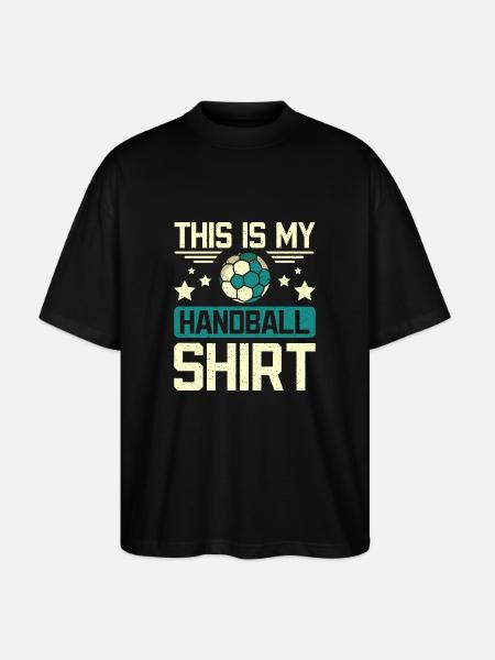 This is my handball - Stanley/Stella Oversized Unisex Organic T-shirt Blaster 2.0 - black