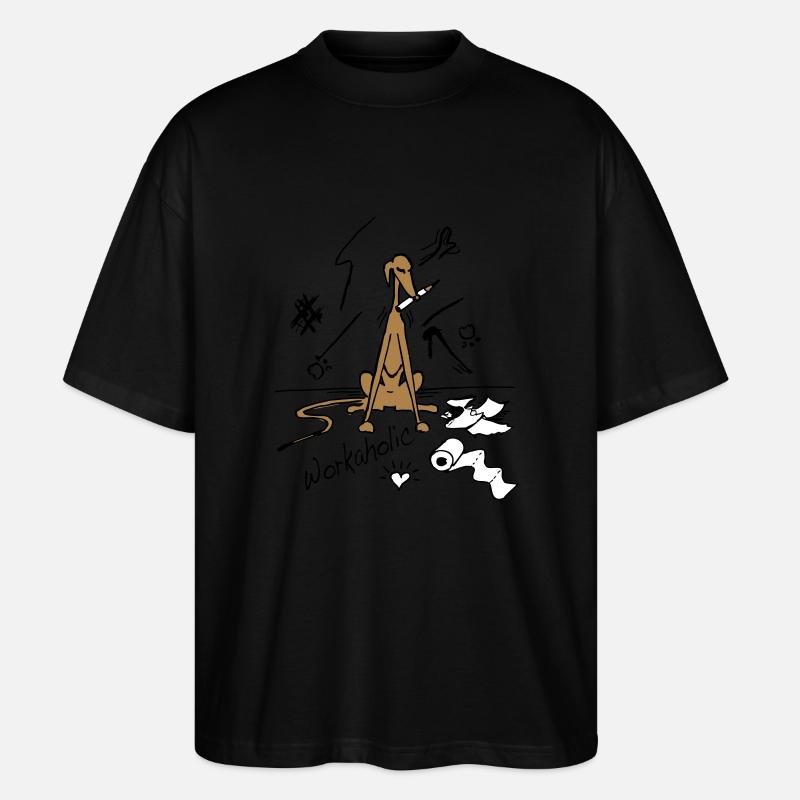 workaholic - T-shirt bio Blaster 2.0 coupe oversize Stanley/Stella Unisexe - noir