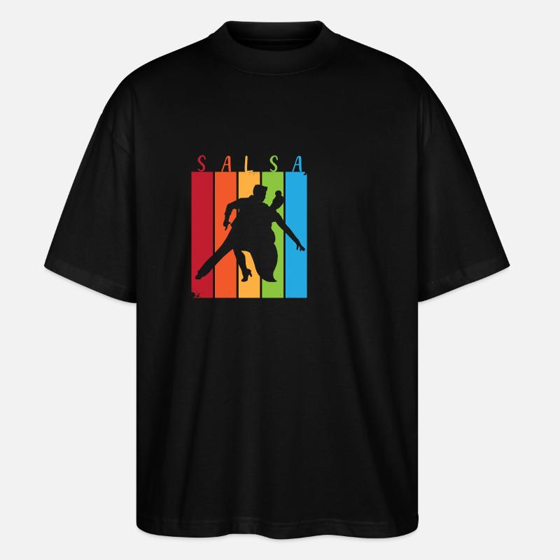 Danseuse de salsa Danseuse - T-shirt bio Blaster 2.0 coupe oversize Stanley/Stella Unisexe - noir