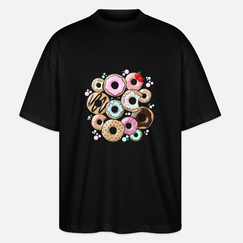 Donuts - Stanley/Stella Oversized Unisex Bio T-Shirt Blaster 2.0 - Schwarz
