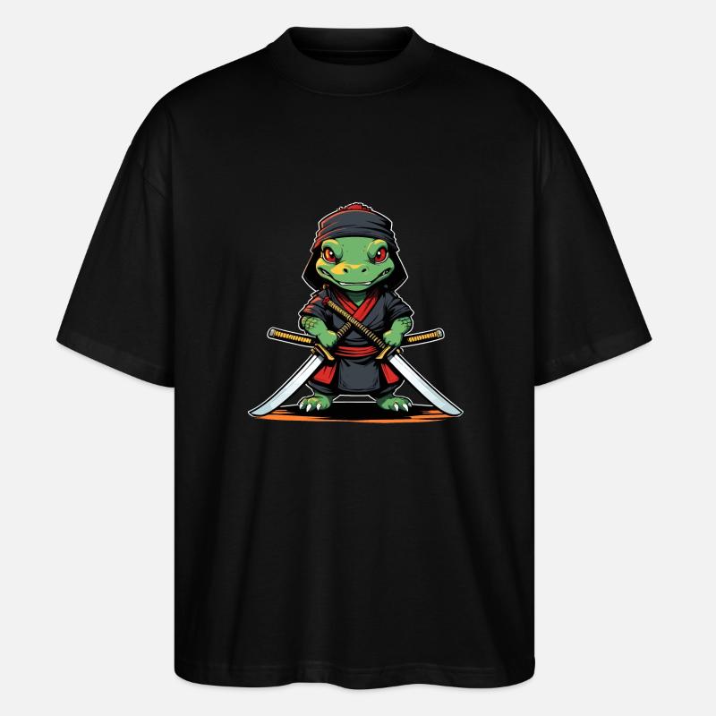 Ninja-Aligator #3 - Stanley/Stella Oversized Unisex Bio T-Shirt Blaster 2.0 - Schwarz