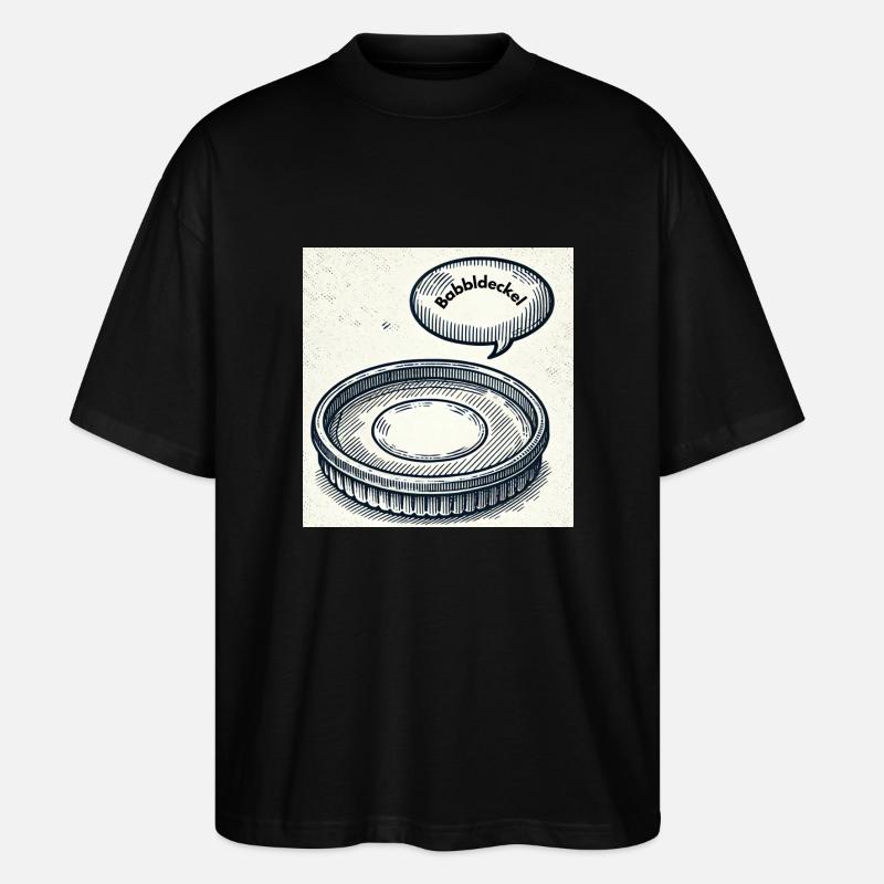 Babbldeckel - Stanley/Stella Oversized Unisex Bio T-Shirt Blaster 2.0 - Schwarz