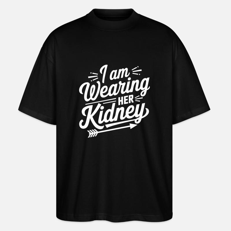 Funny statement on the transplant - Stanley/Stella Oversized Unisex Organic T-shirt Blaster 2.0 - black
