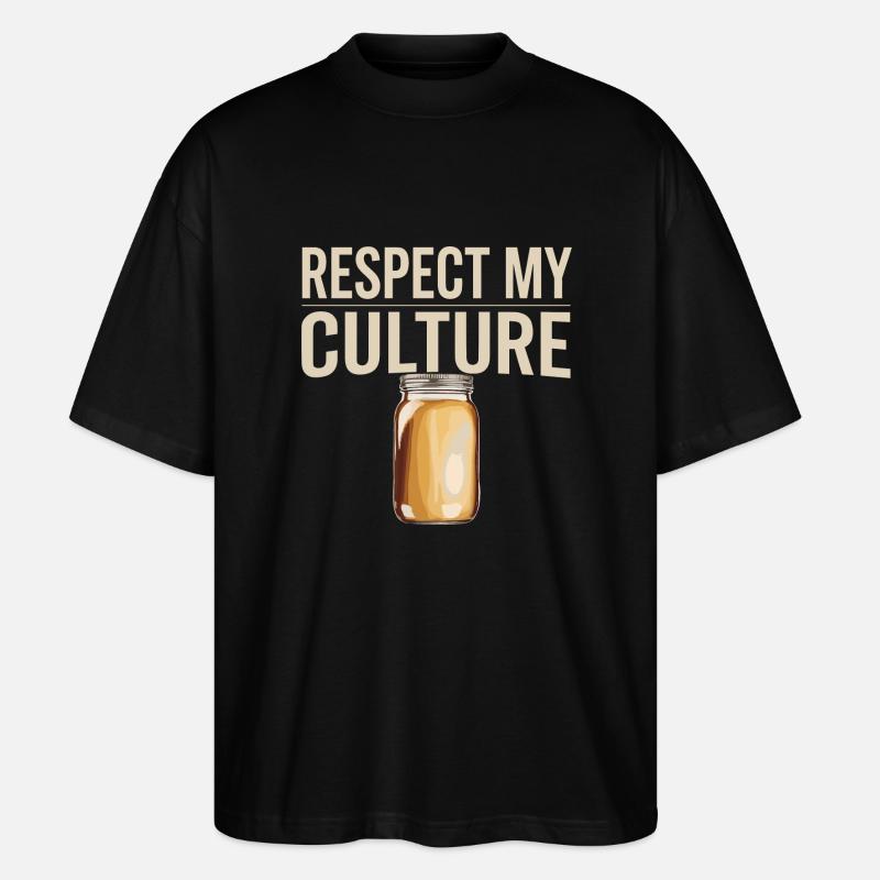 Fermentierte Teekultur feiern - Stanley/Stella Oversized Unisex Bio T-Shirt Blaster 2.0 - Schwarz