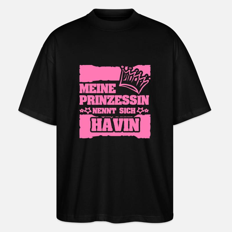Gift for Havin - Stanley/Stella Oversized Unisex Organic T-shirt Blaster 2.0 - black