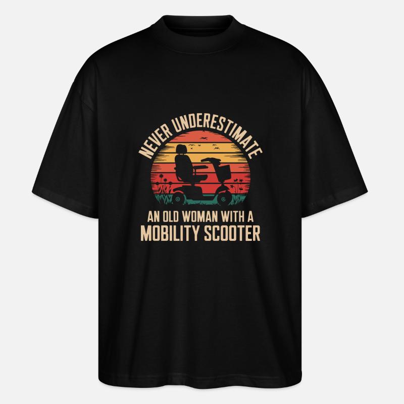 Stärke im Alter zeigen - Stanley/Stella Oversized Unisex Bio T-Shirt Blaster 2.0 - Schwarz