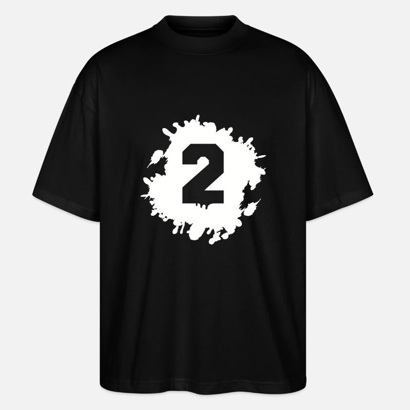 2 klecks - Stanley/Stella Oversized Unisex Bio T-Shirt Blaster 2.0 - Schwarz