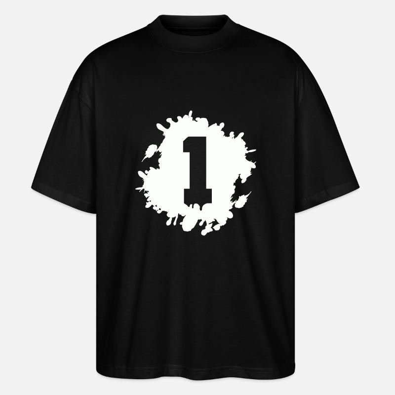 1 klecks - Stanley/Stella Oversized Unisex Bio T-Shirt Blaster 2.0 - Schwarz