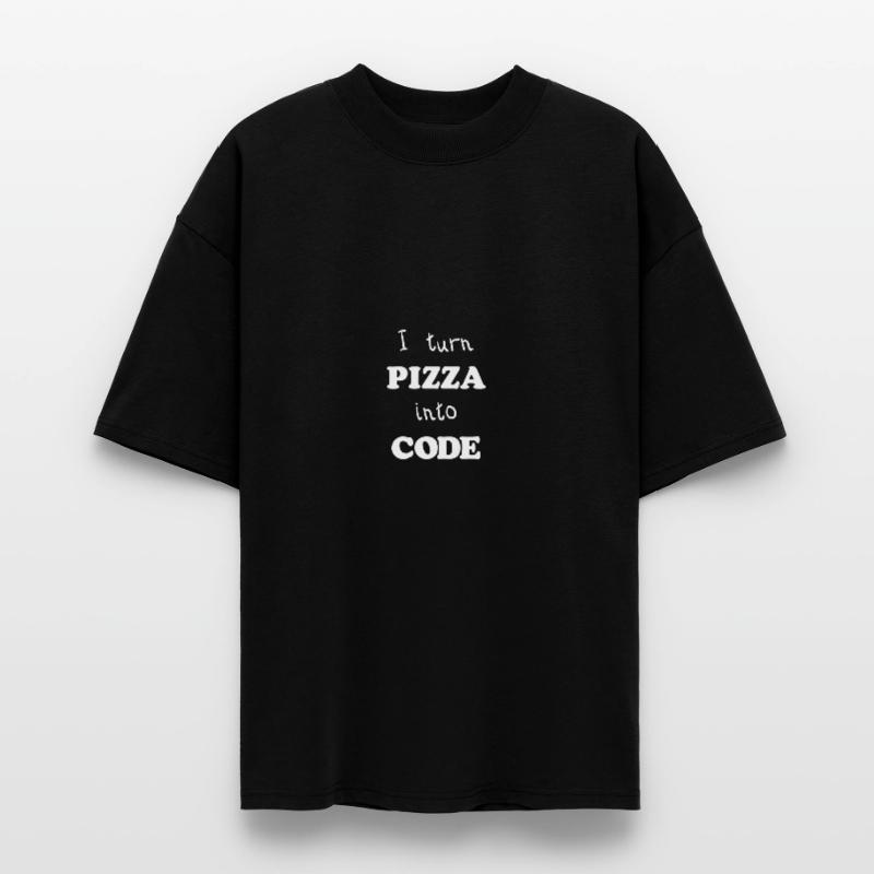 Je tourne Pizza dans le code de script programmeur Conception T-shirt bio Blaster 2.0 coupe oversize Stanley/Stella Unisexe