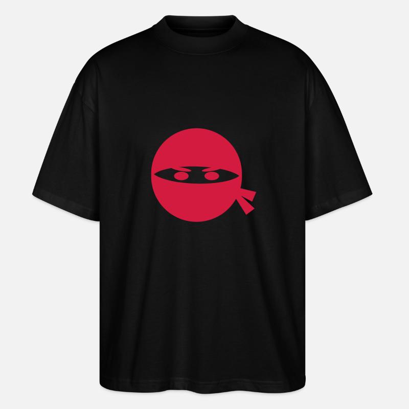 Ninja Kopf - Stanley/Stella Oversized Unisex Bio T-Shirt Blaster 2.0 - Schwarz