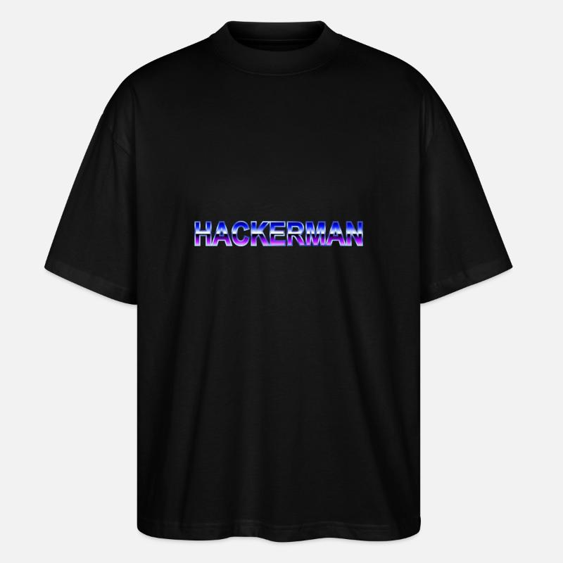 Hackerman - Stanley/Stella Oversized Unisex Bio T-Shirt Blaster 2.0 - Schwarz