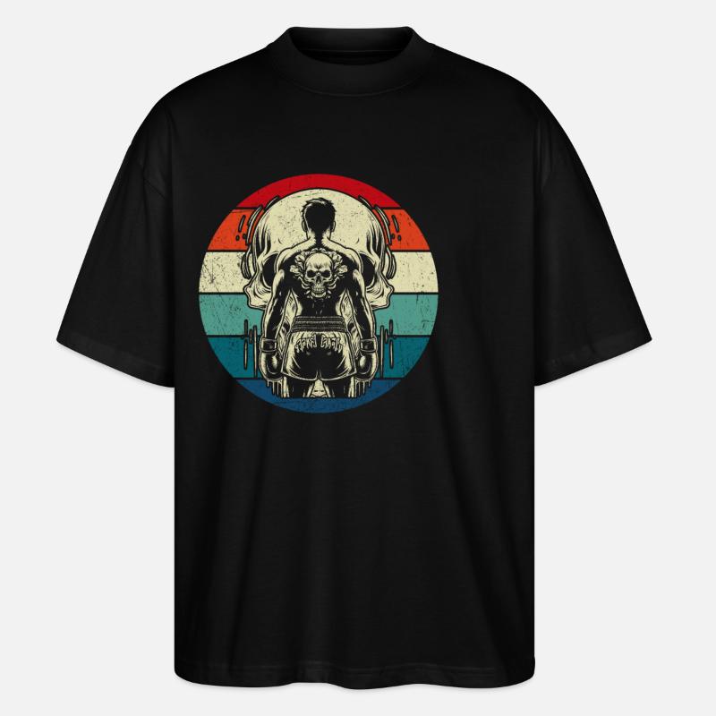 Muay Thai - Stanley/Stella Oversized Unisex Bio T-Shirt Blaster 2.0 - Schwarz