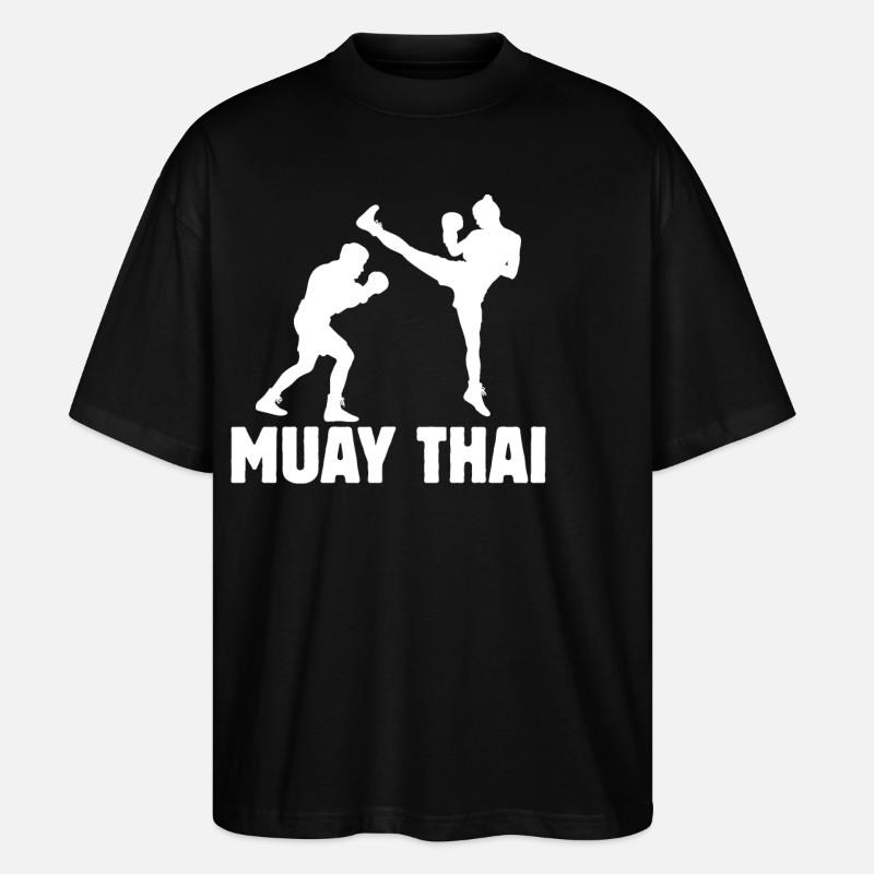 Muay Thaï - T-shirt bio Blaster 2.0 coupe oversize Stanley/Stella Unisexe - noir