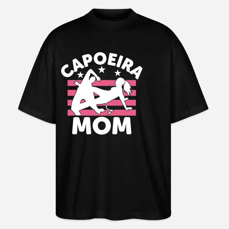 Maman capoeira - T-shirt bio Blaster 2.0 coupe oversize Stanley/Stella Unisexe - noir