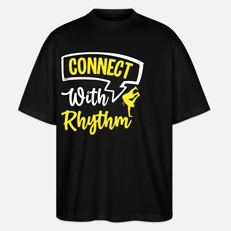 Verbinden Sie sich mit Rhythmus - Stanley/Stella Oversized Unisex Bio T-Shirt Blaster 2.0 - Schwarz