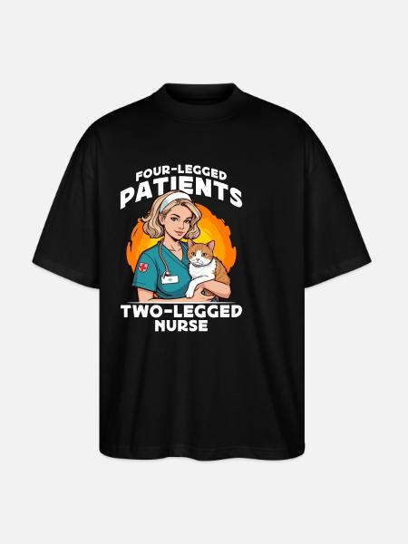 Veterinary Nurse Four-Legged Patients Veterinarian - Stanley/Stella Oversized Unisex Organic T-shirt Blaster 2.0 - black