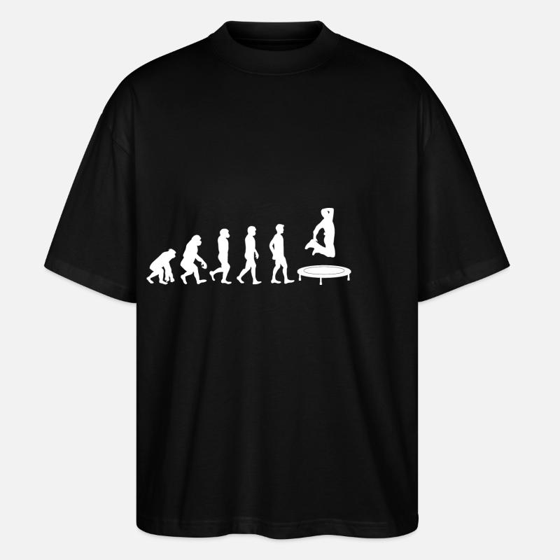 Trampoline Evolution - Stanley/Stella Oversized Unisex Organic T-shirt Blaster 2.0 - black