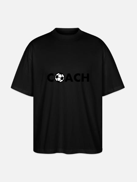 coach fußball - Stanley/Stella Oversized Unisex Organic T-shirt Blaster 2.0 - black