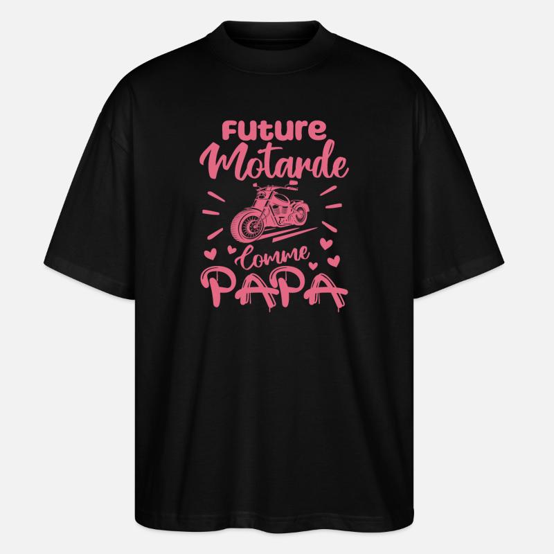 Future Motarde Comme Papa - T-shirt bio Blaster 2.0 coupe oversize Stanley/Stella Unisexe - noir