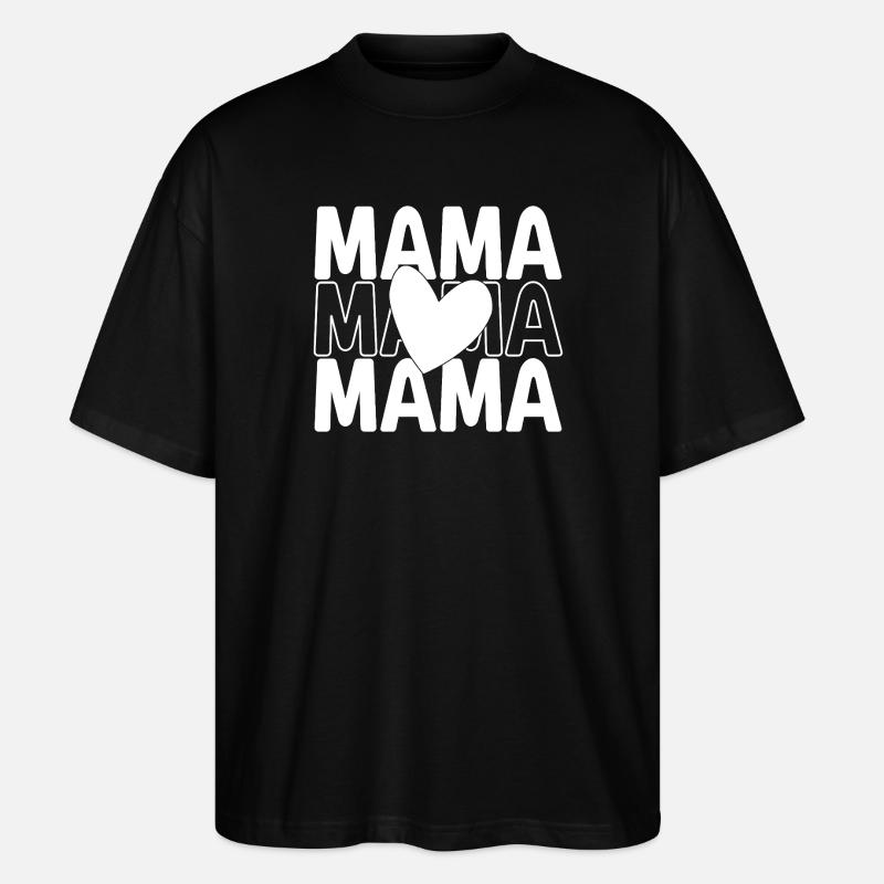 MAMA - Stanley/Stella Oversized Unisex Bio T-Shirt Blaster 2.0 - Schwarz