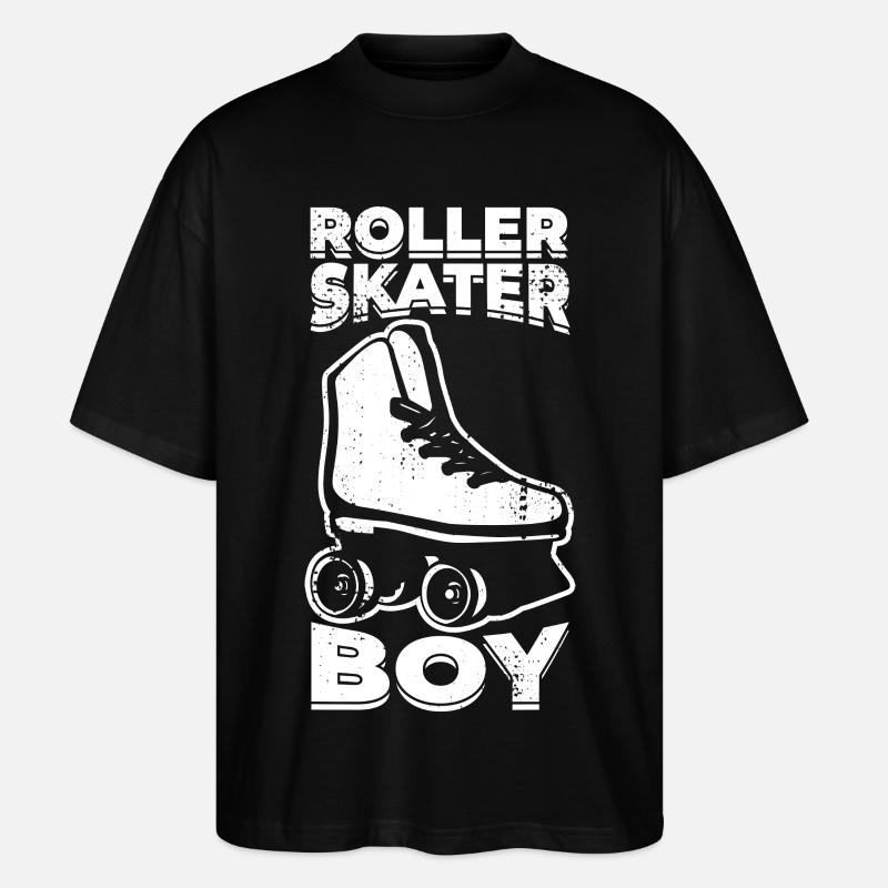 Roller Skater Junge - Stanley/Stella Oversized Unisex Bio T-Shirt Blaster 2.0 - Schwarz