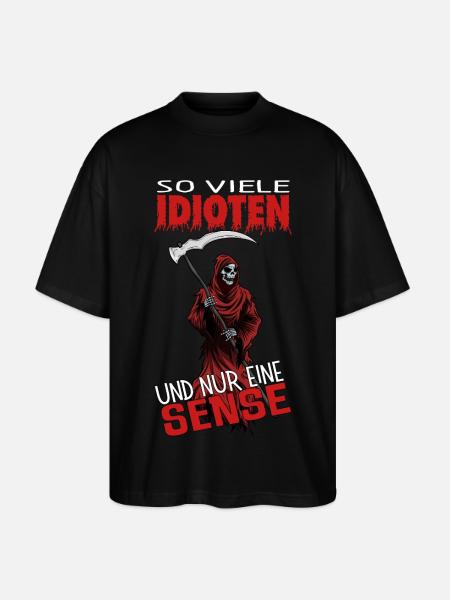 Tellement d’idiots et une seule faux - T-shirt bio Blaster 2.0 coupe oversize Stanley/Stella Unisexe - noir