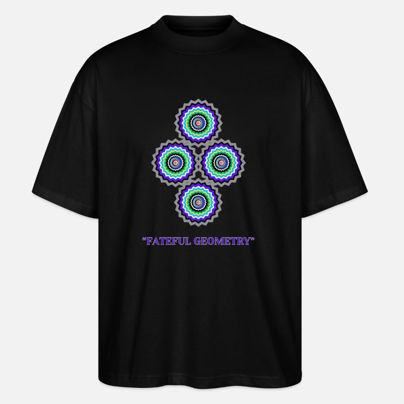 Fateful Geometry - Stanley/Stella Oversized Unisex Organic T-shirt Blaster 2.0 - black