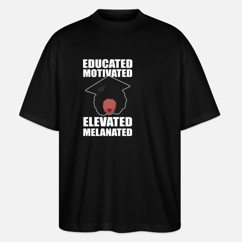 Master Studium Abschlussfeier - Stanley/Stella Oversized Unisex Bio T-Shirt Blaster 2.0 - Schwarz