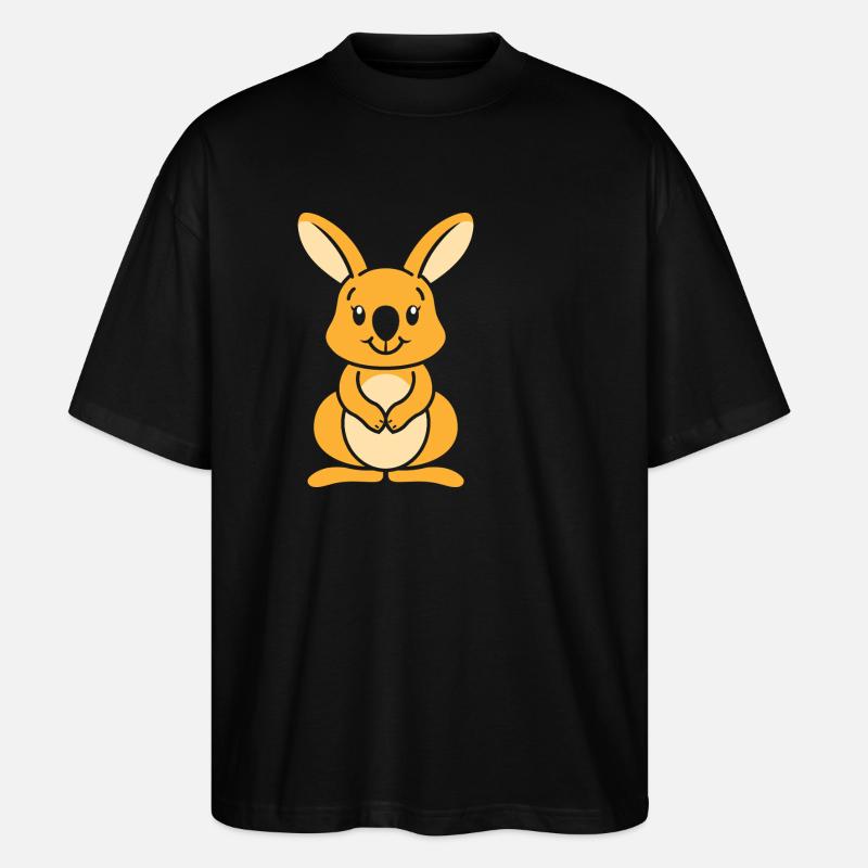 Wallaby - Stanley/Stella Oversized Unisex Bio T-Shirt Blaster 2.0 - Schwarz
