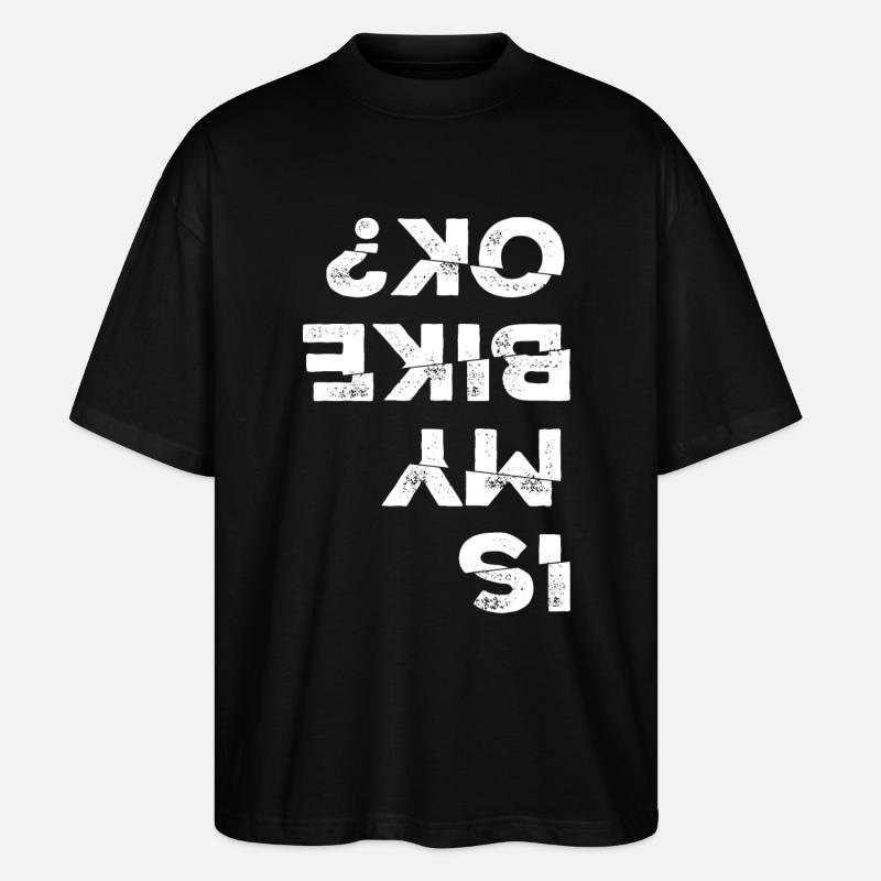 Mon vélo OK - T-shirt bio Blaster 2.0 coupe oversize Stanley/Stella Unisexe - noir