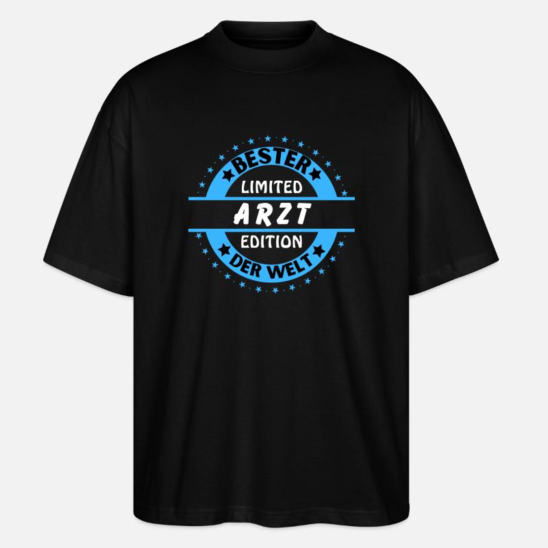 Bester Arzt der Welt - Stanley/Stella Oversized Unisex Bio T-Shirt Blaster 2.0 - Schwarz