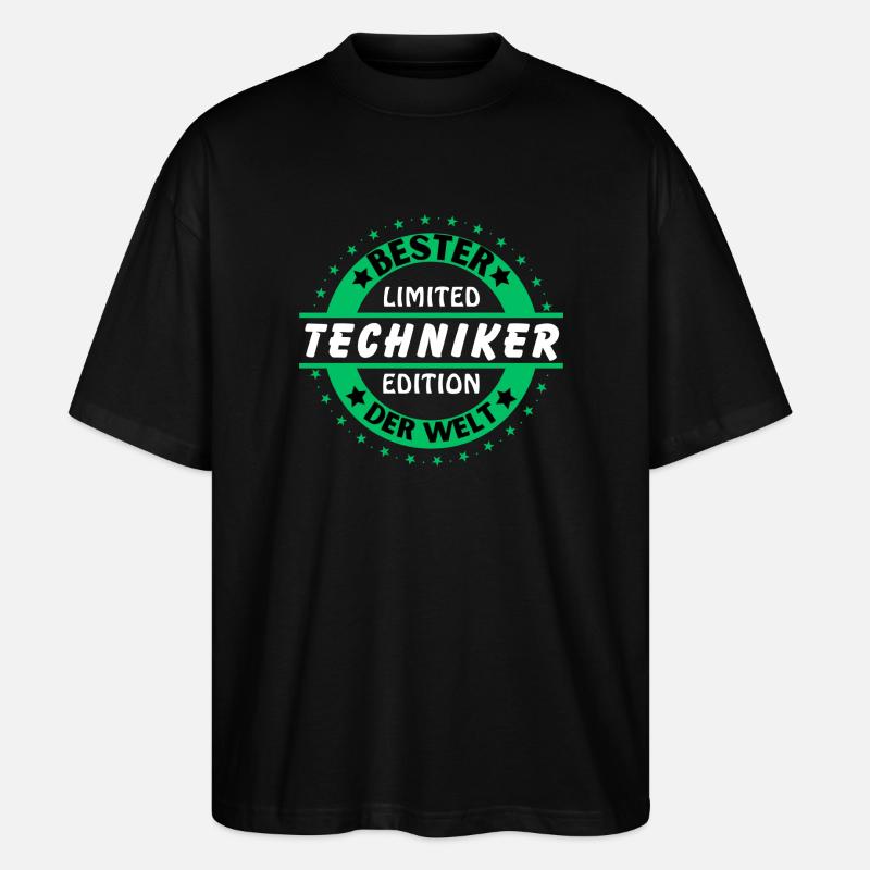 Meilleur technicien au monde - T-shirt bio Blaster 2.0 coupe oversize Stanley/Stella Unisexe - noir