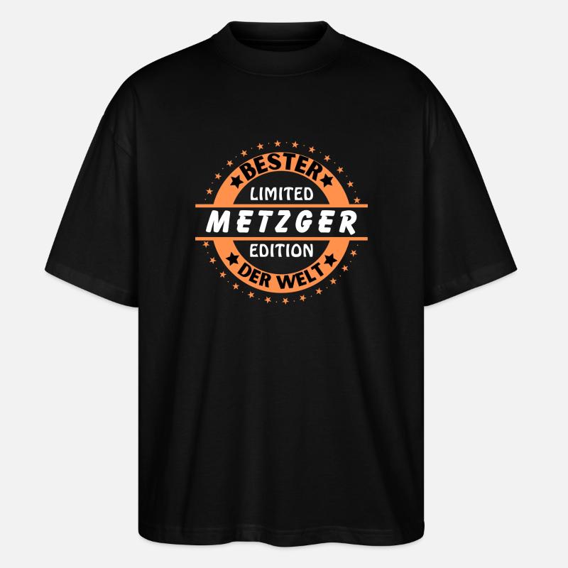 Bester Metzger der Welt - Stanley/Stella Oversized Unisex Bio T-Shirt Blaster 2.0 - Schwarz