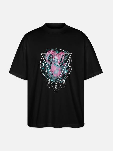 Ram Sterrenbeeld - Stanley/Stella Uniseks oversized bio T-shirt Blaster 2.0 - zwart